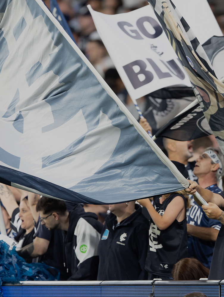 Carlton fans at the MCG