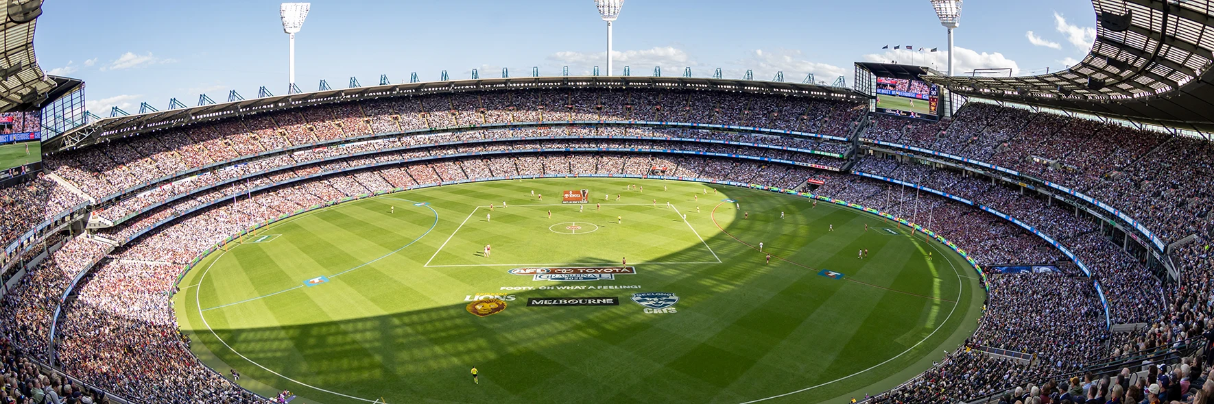 Crowd in MCG stands for Grand Final Day game