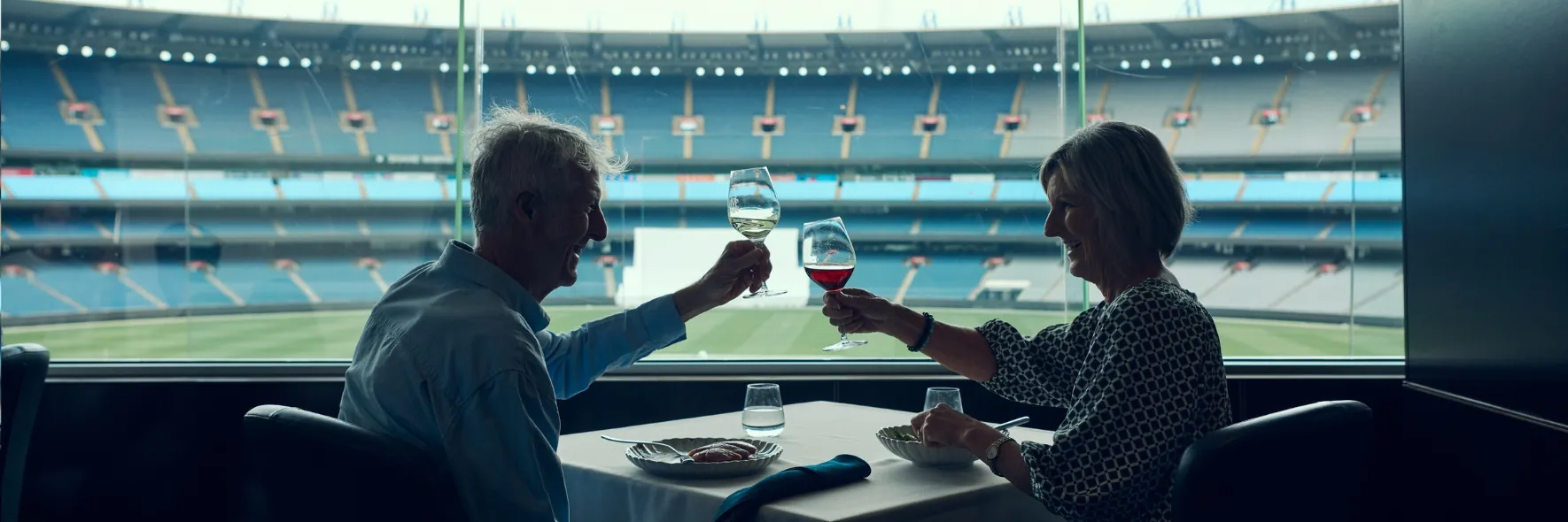 Diners enjoy a meal in the Committee Room Restaurant