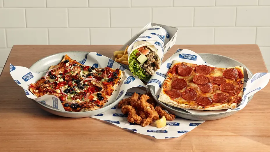Food available at Mediterranean Kitchen at the MCG
