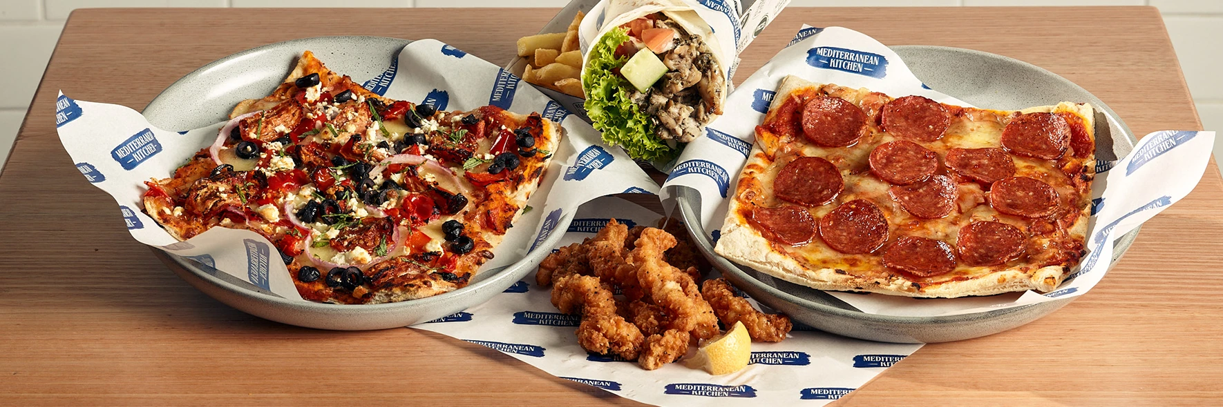 Food available at Mediterranean Kitchen at the MCG