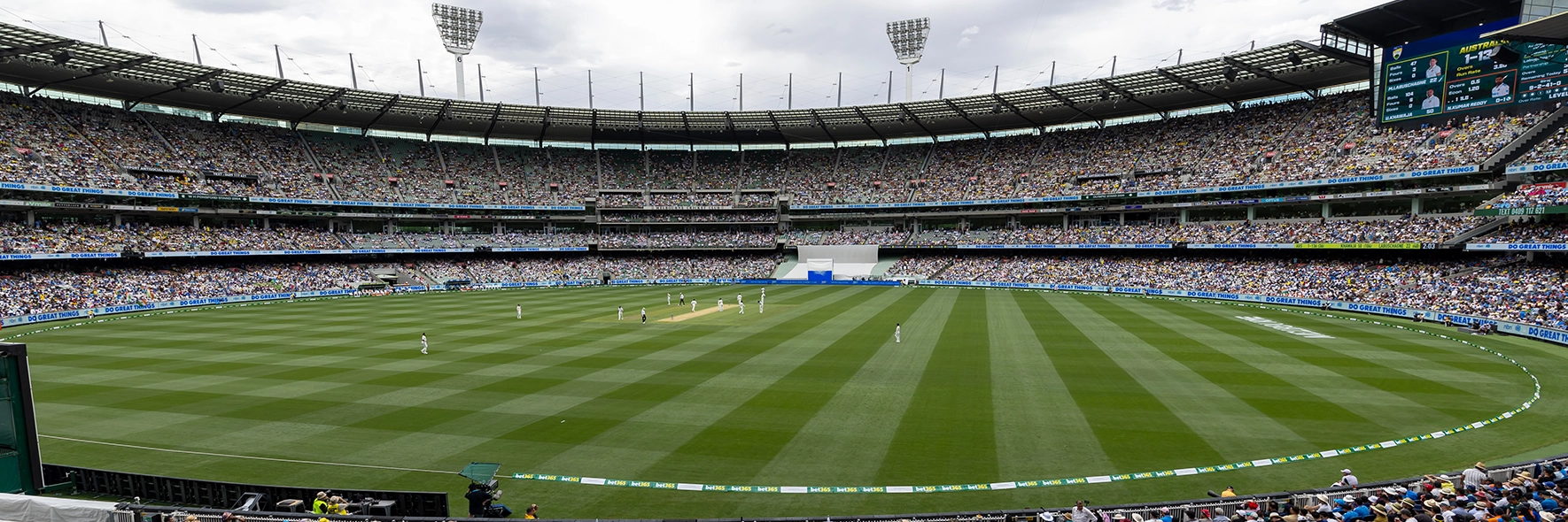 A view of the MCG arena from the stands during the Boxing Day Test
