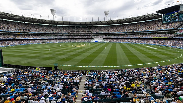A view of the MCG arena from the stands during the Boxing Day Test A view of the MCG arena from the stands during the Boxing Day Test