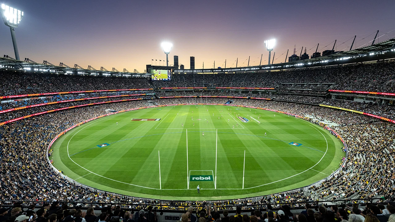 MCG behind the AFL goalposts