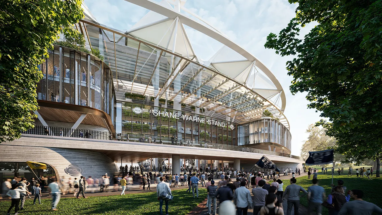 Artist's impression of potential MCG redevelopment