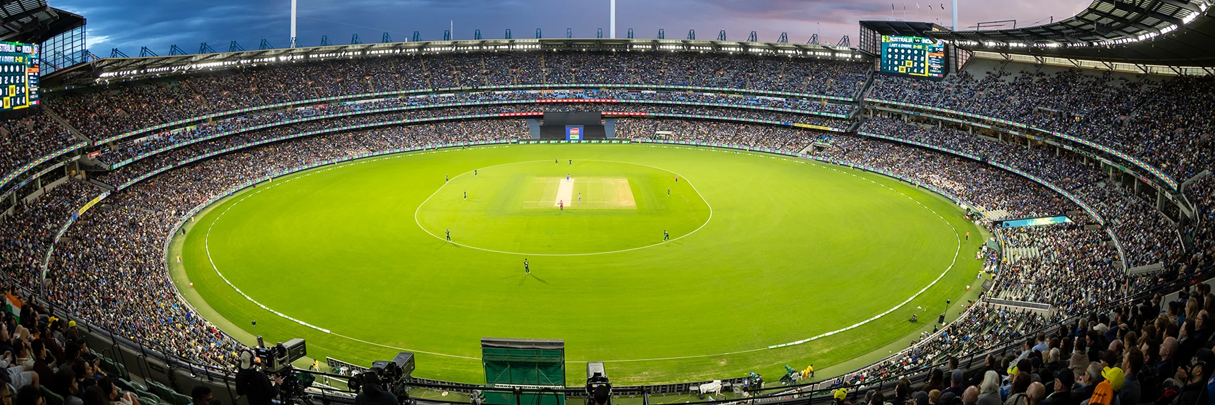 Twilight T20I cricket match at the MCG